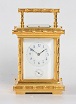 A beautiful French gilt brass 'Bamboo case' carriage clock, circa 1890.